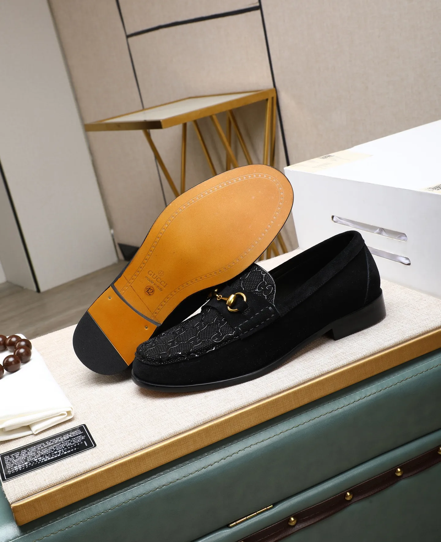 Men's shoes 💰500📛📛Original (water-dyed cow lining) GUCCI official website formal shoes🌀 Italian🇮🇹imported cowhide➕Top imported water-dyed cowhide lining💋Finely handmade Original bottom, the real thing looks better when photographed in person Standard size 38-44 (45 46 custom-made)